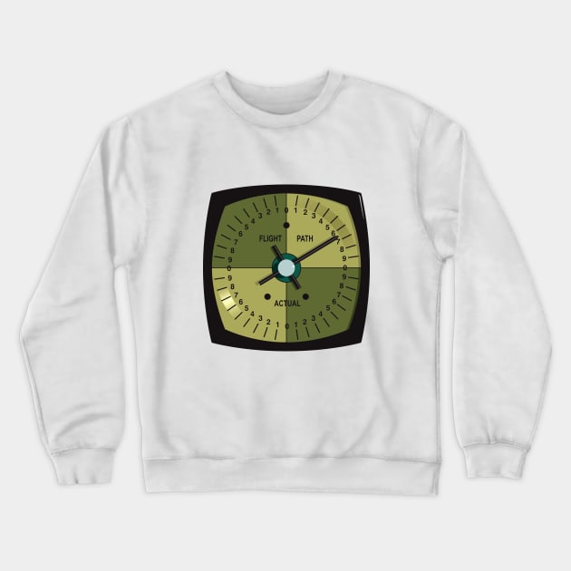 Flight Path gauge from TV series 'UFO' Crewneck Sweatshirt by RichardFarrell